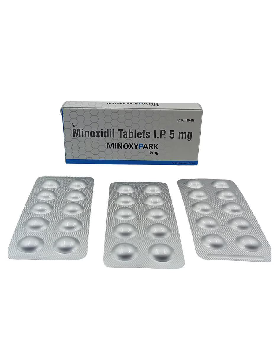 Minoxidil 5mg 30 Tabletas Minoxypark