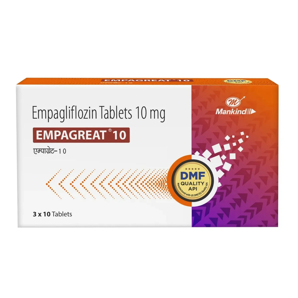 Empagliflozina 10mg 30 Tabletas Empagreat 10