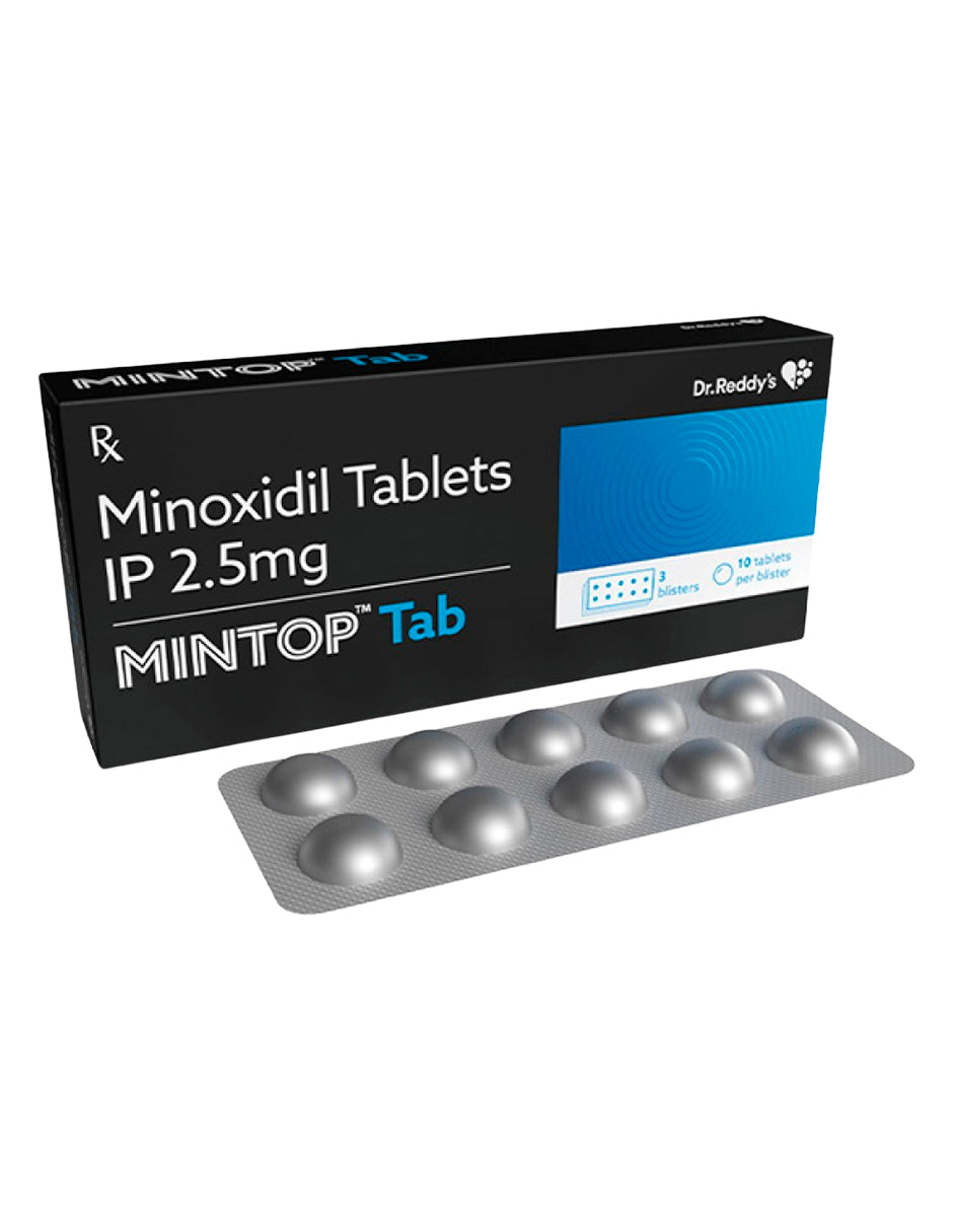 Minoxidil 2.5mg 30 Tabletas Mintop