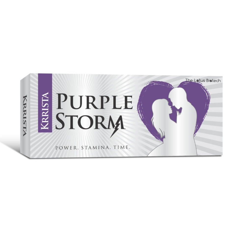 Vardenafil 60mg + Dapoxetina 60mg 10 Tabletas Krrista Purple Storm