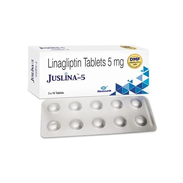 Linagliptina 5mg 30 Tabletas Juslina