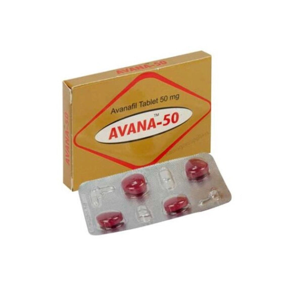 Avanafil 50mg 4 Tabletas Avana - 50