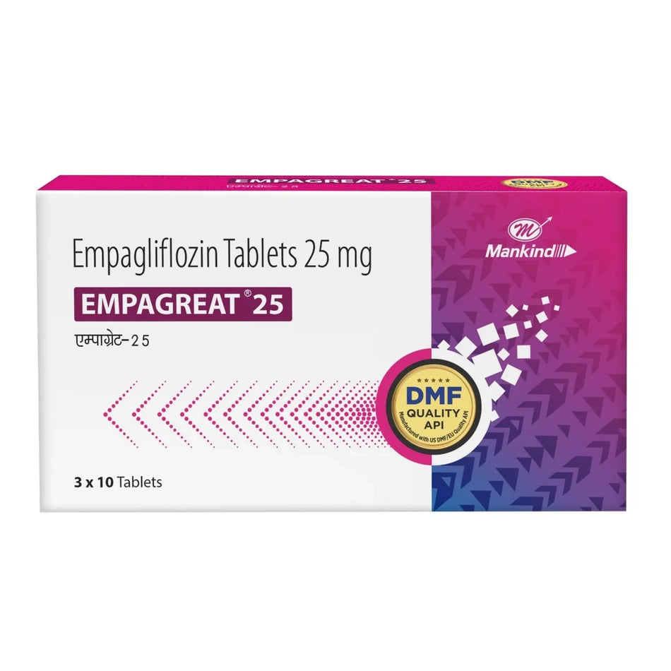 Empagliflozina 25mg 30 Tabletas Empagreat 25