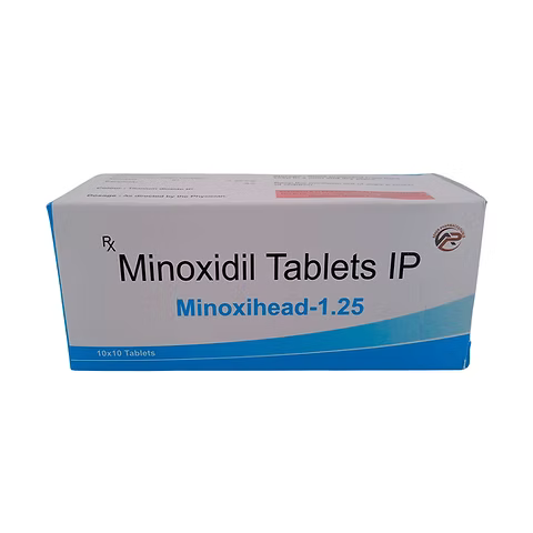 Minoxidil 1.25mg 100 Tabletas Minoxihead-1.25