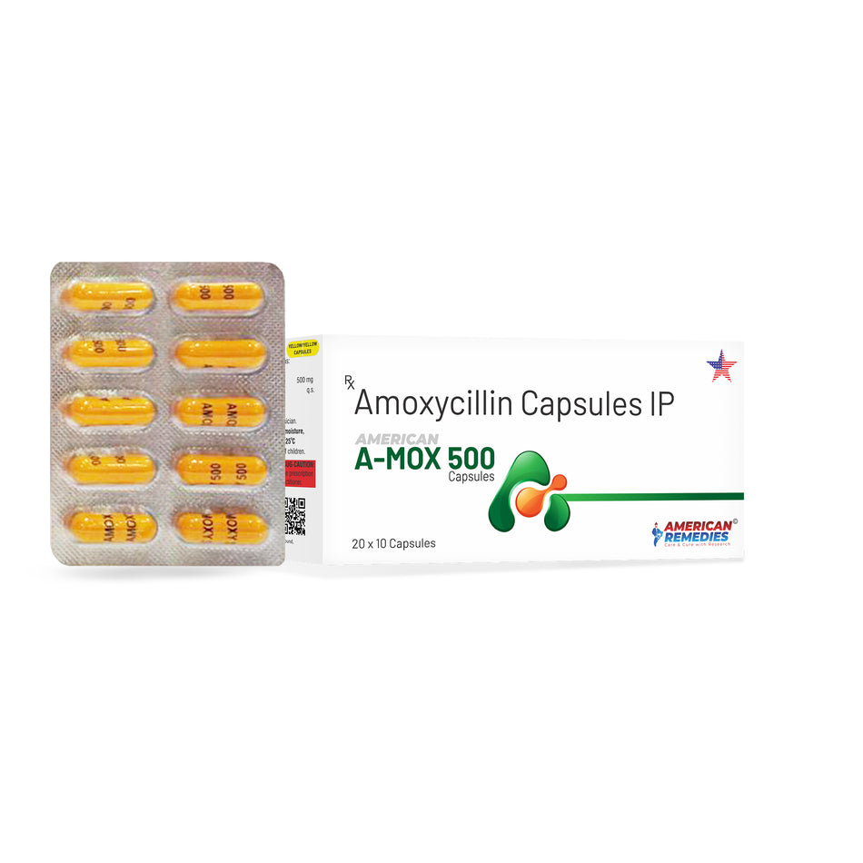 Amoxicilina 500mg 100 Capsulas A-Mox 500
