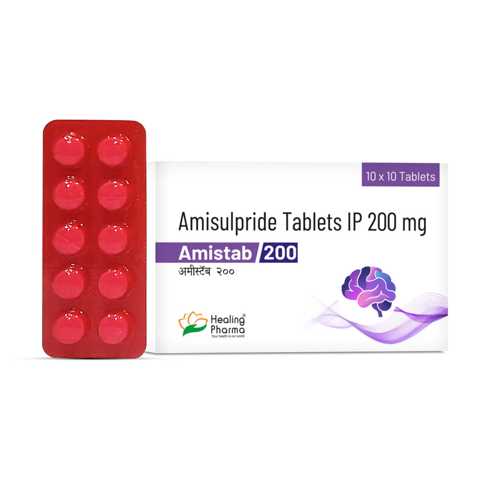 Amisulprida 200mg 100 Tabletas Amistab 200