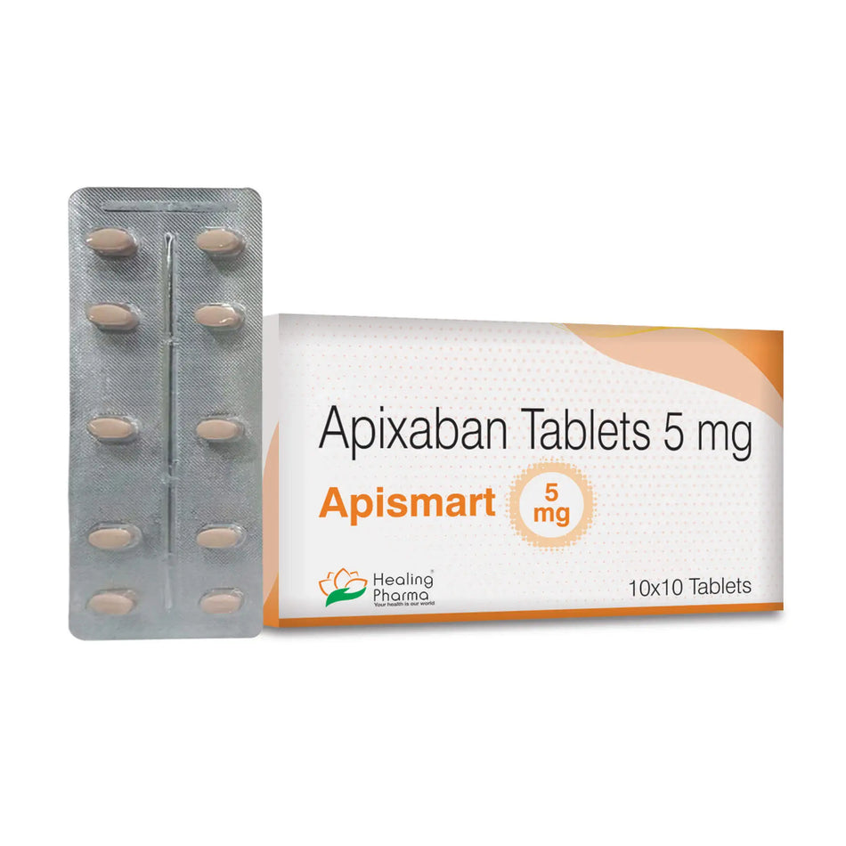 Apixaban 5mg 100 Tabletas Apismart 5