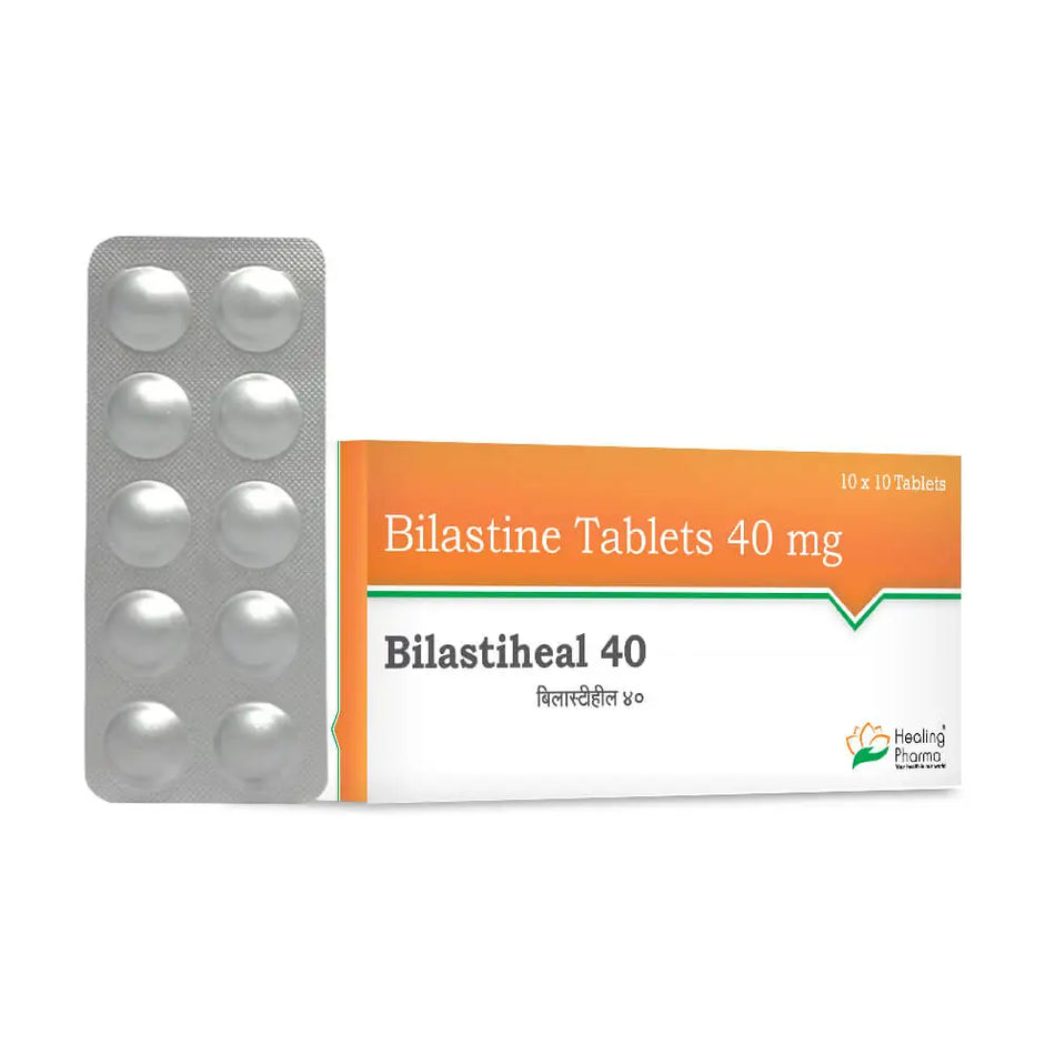 Bilastina 40mg 100 Tabletas Bilastiheal 40