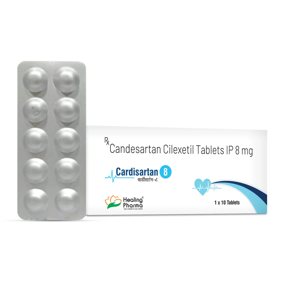 Candesartan Cilexetil 8mg 20 Tabletas Candisartan 8