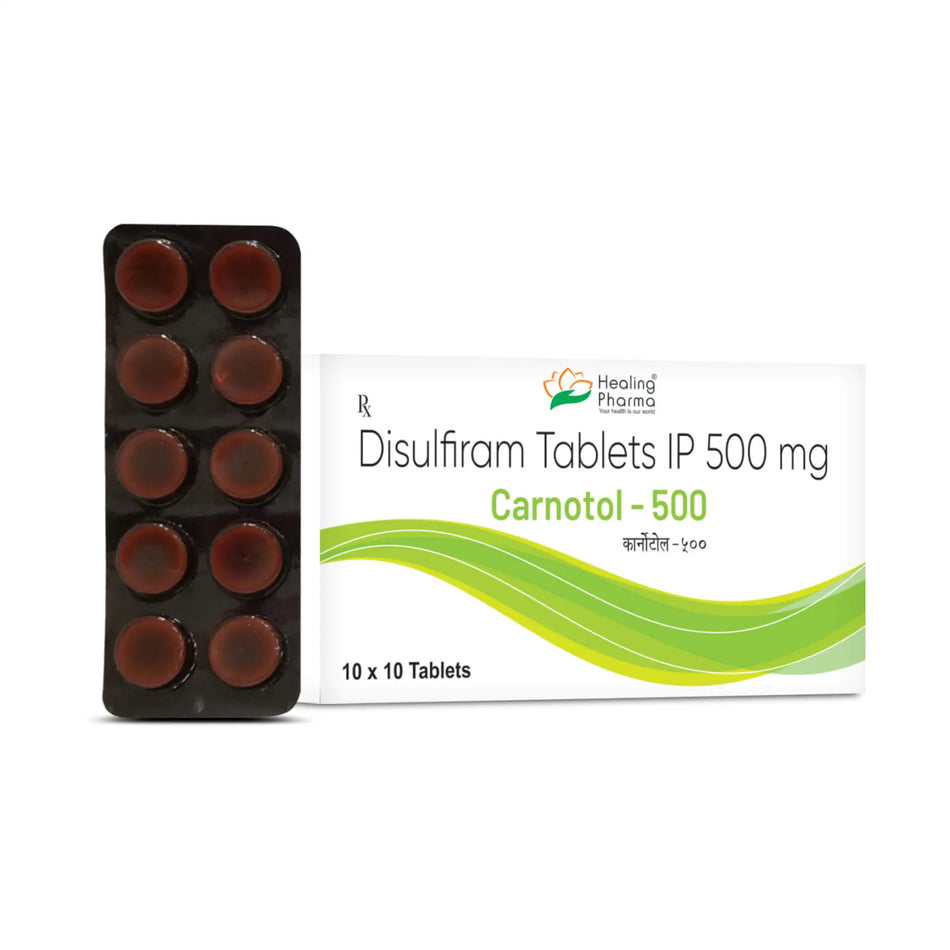Disulfiram 500mg 100 Tabletas Carnotol 500
