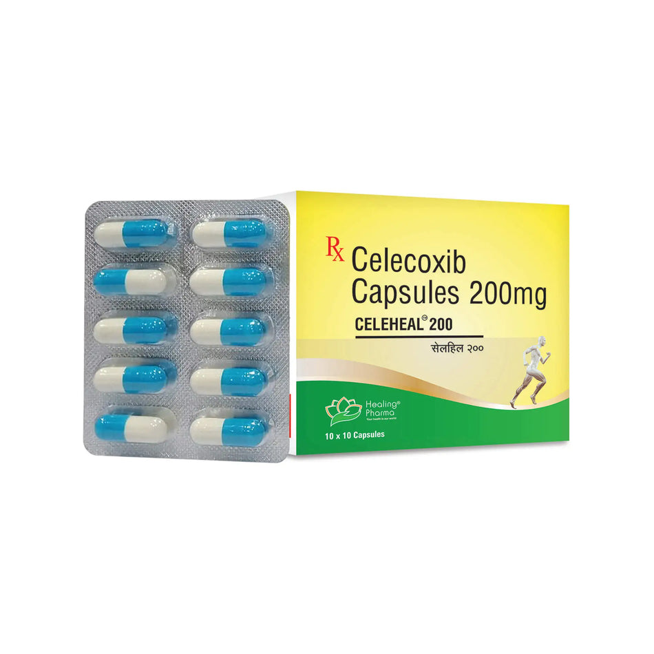 Celecoxib 200mg 100 Capsulas Celeheal 200