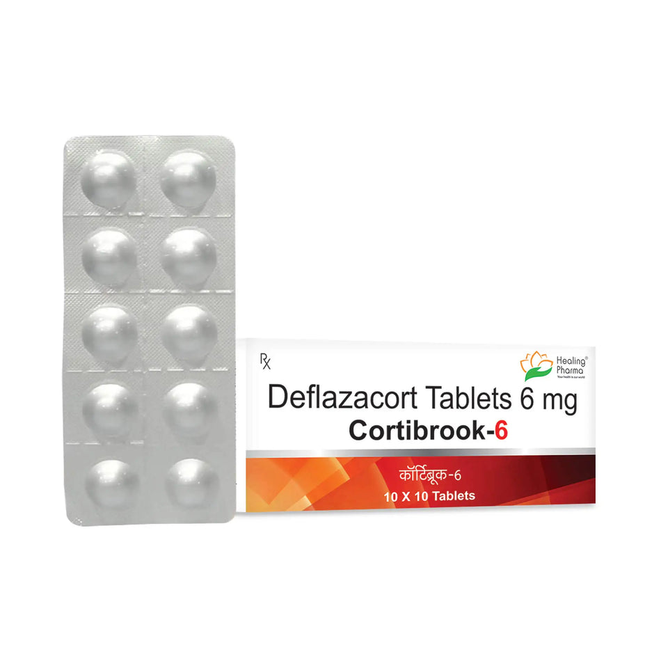 Deflazacort 6mg 100 Tabletas Cortibrook 6