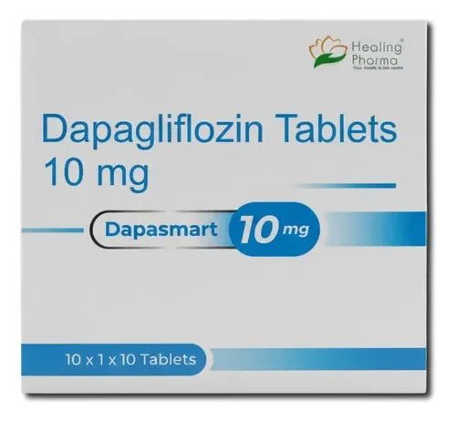 Dapagliflozina 10mg 100 Tabletas Dapasmart 10