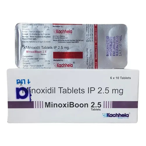Minoxidil 2.5mg 60 Tabletas Minoxiboon