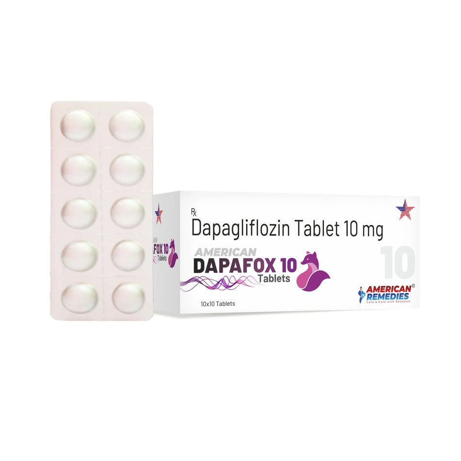 Dapagliflozina 10mg 100 Tabletas Dapafox 10