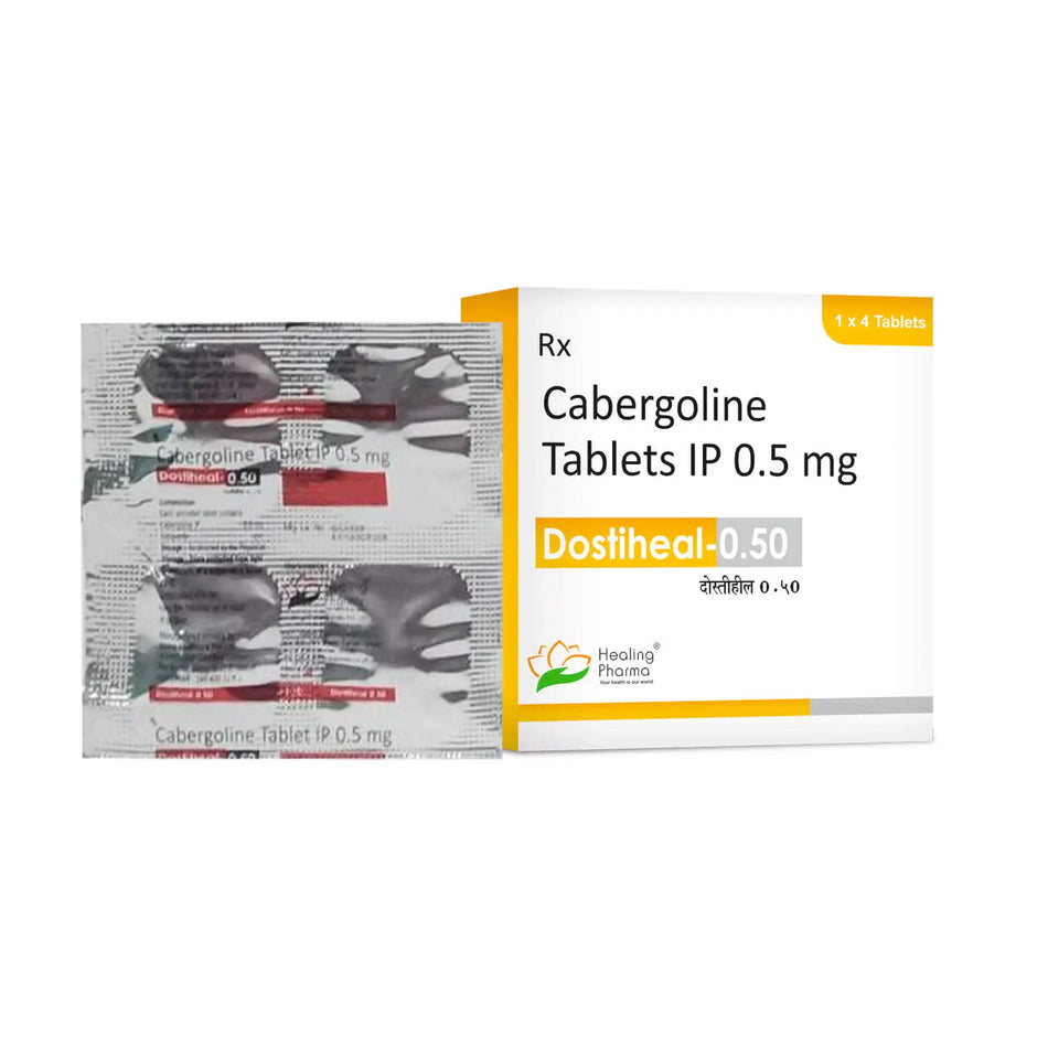 Cabergolina 0.5mg 4 Tabletas Dostiheal 0.5