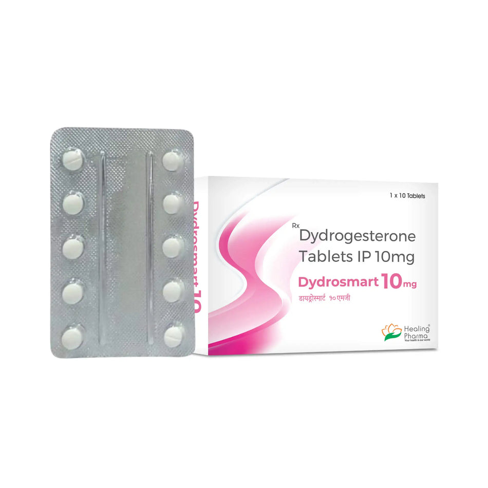 Didrogesterona 10mg 10 Tabletas Dydrosmart 10