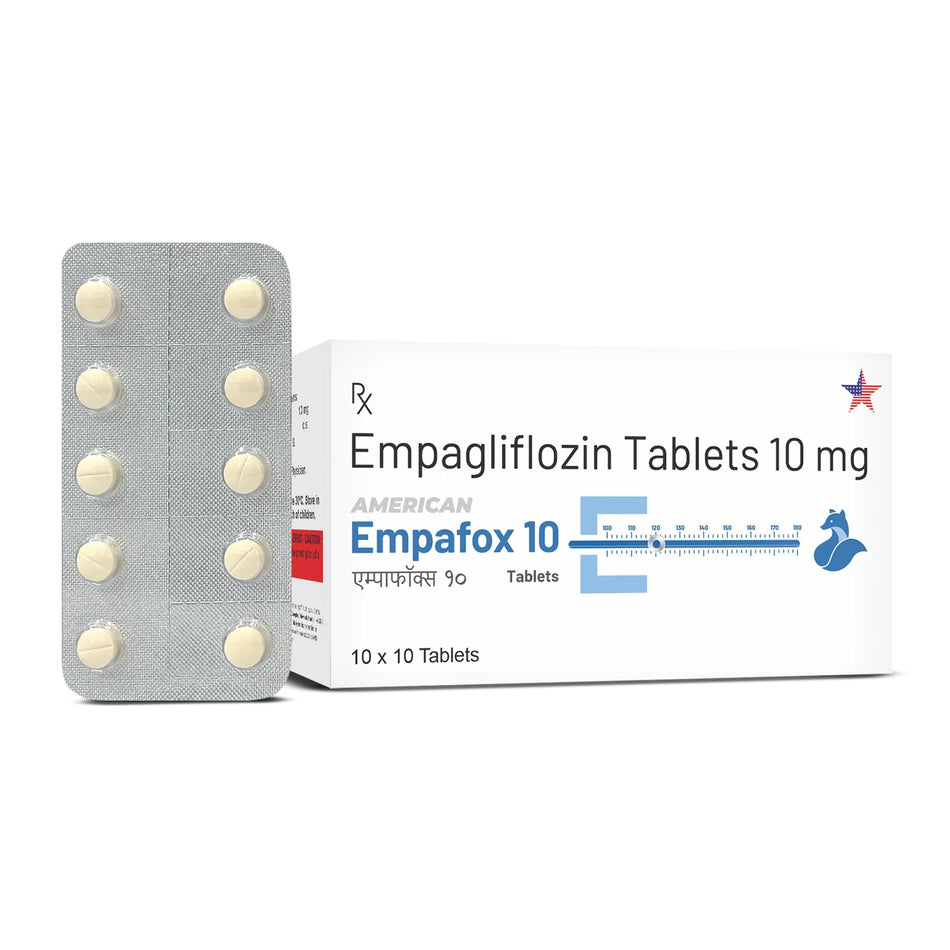 Empagliflozina 10mg 100 Tabletas Empafox 10