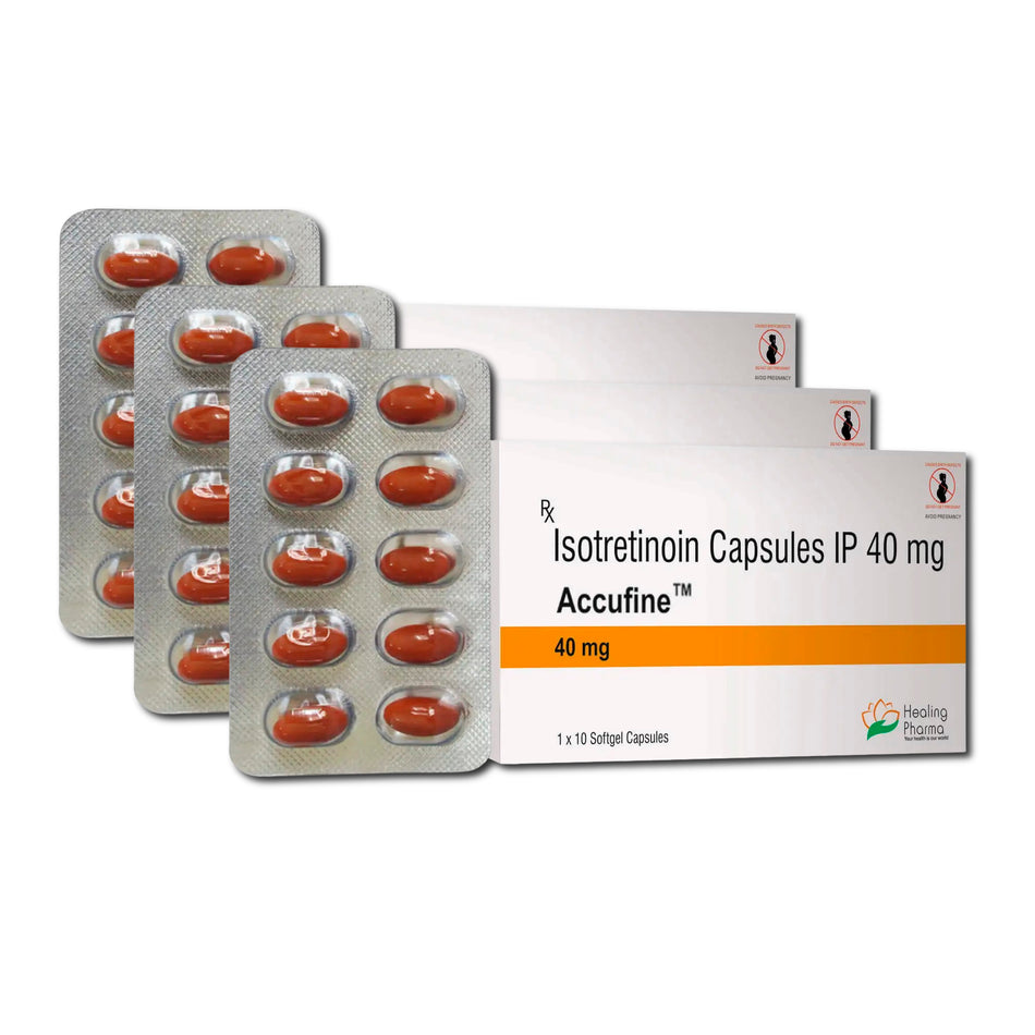 Isotretinoina 40mg 30 Capsulas Blandas Accufine 40