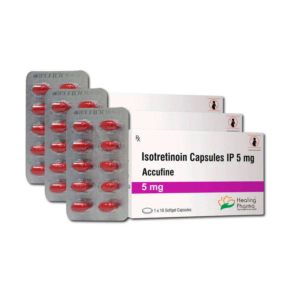 Isotretinoina 5mg 30 Capsulas Blandas Accufine 5