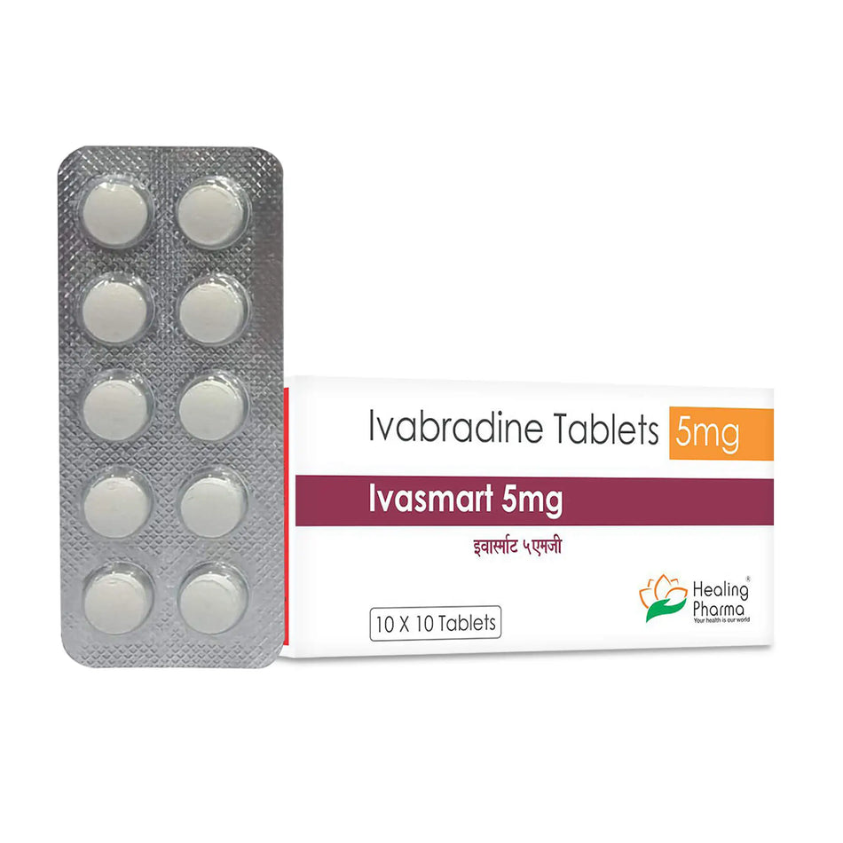 Ivabradina 5mg 100 Tabletas Ivasmart 5