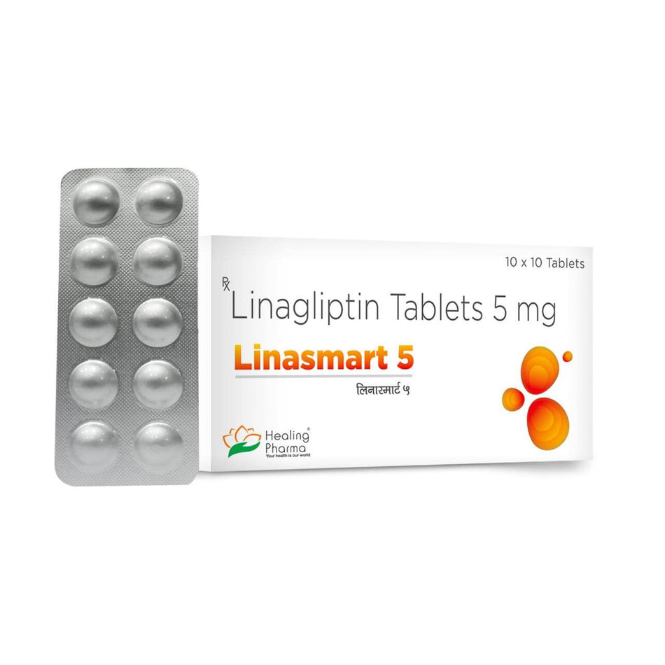 Linagliptina 5mg 100 Tabletas Linasmart 5