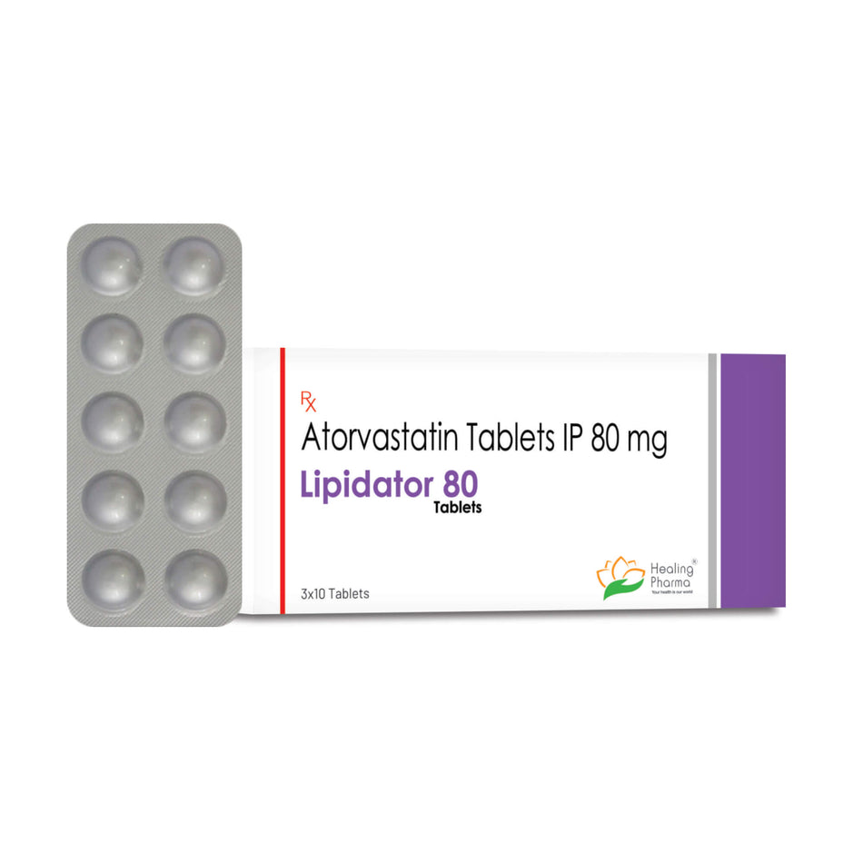 Atorvastatina 80mg 30 Tabletas Lipidator 80