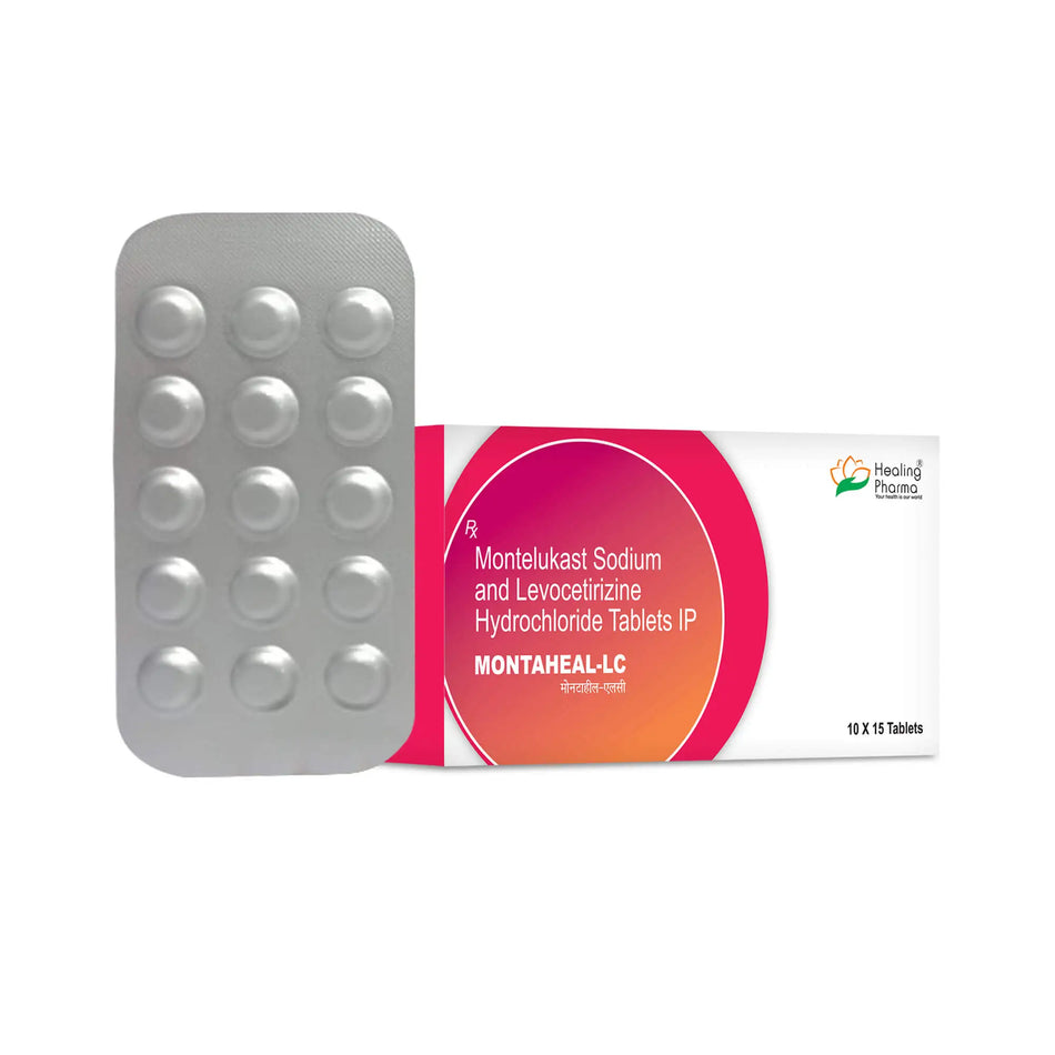 Montelukast 10mg + Levocetirizina 5mg 150 Tabletas Montaheal - LC