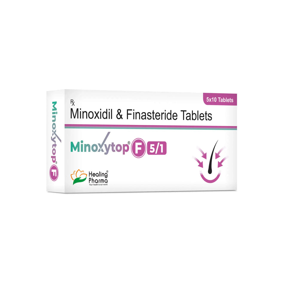 Minoxidil 5mg + Finasterida 1mg 50 Tabletas Minoxytop 5F
