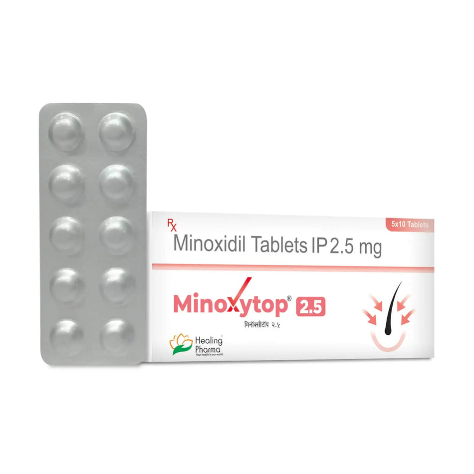 Minoxidil 2.5mg 50 Tabletas Minoxytop