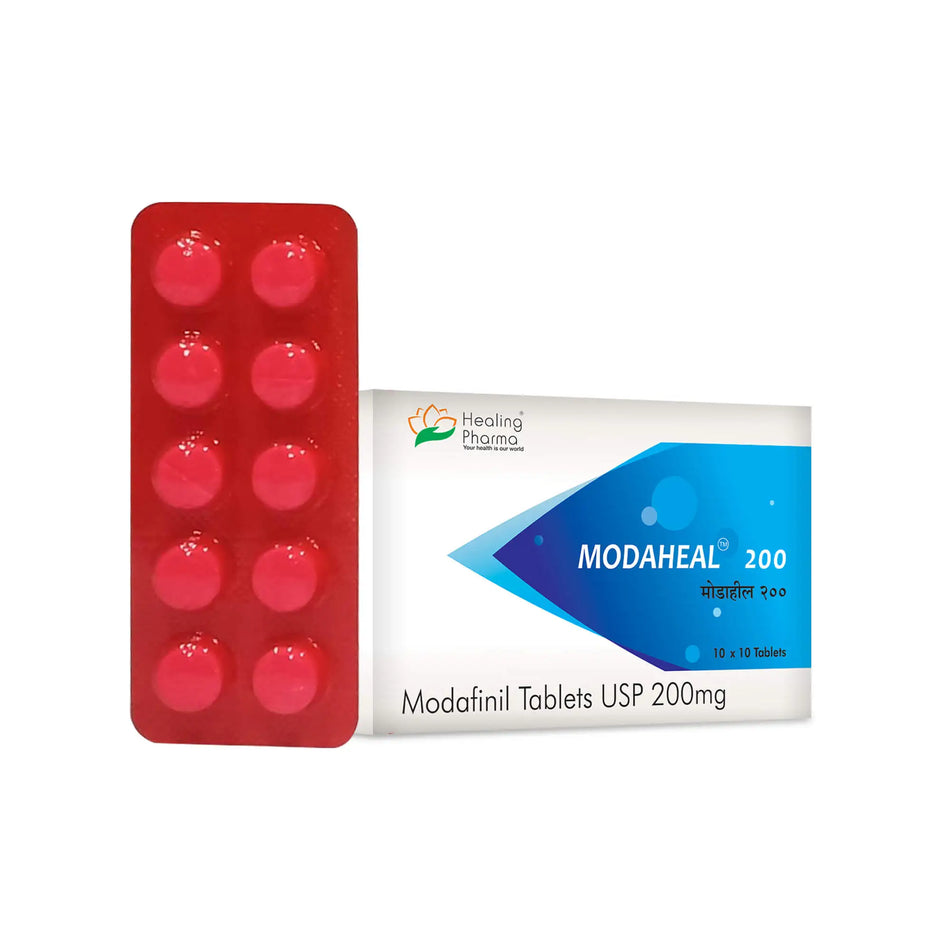 Modafinilo 200mg 100 Tabletas Modaheal 200
