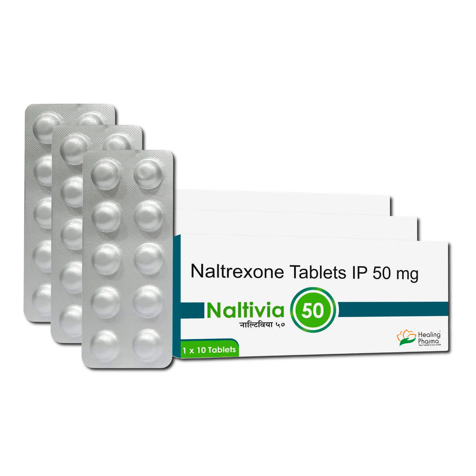 Naltrexona 50mg 30 Tabletas Naltivia 50
