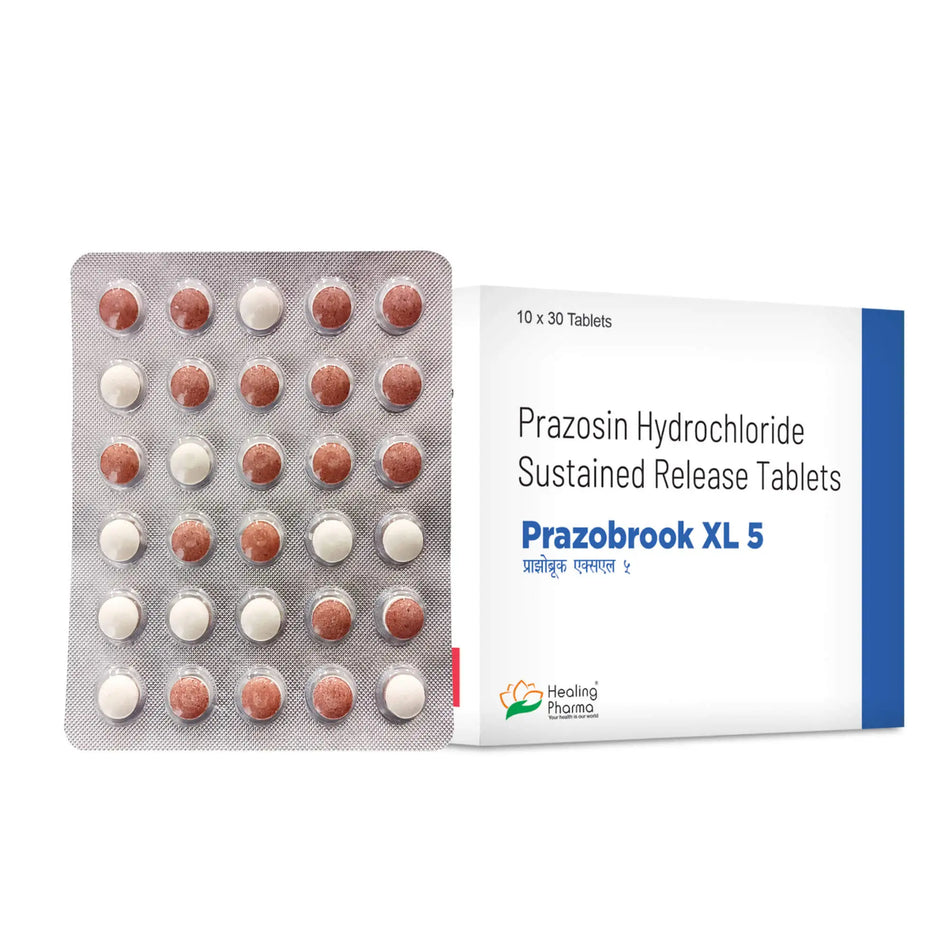 Prazosina 5mg 300 Tabletas Prazobrook XL 5