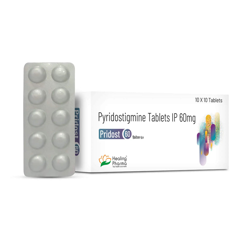 Piridostigmina 60mg 100 Tabletas Pridost 60