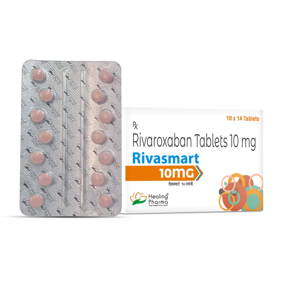 Rivaroxaban 10mg 140 Tabletas Rivasmart 10
