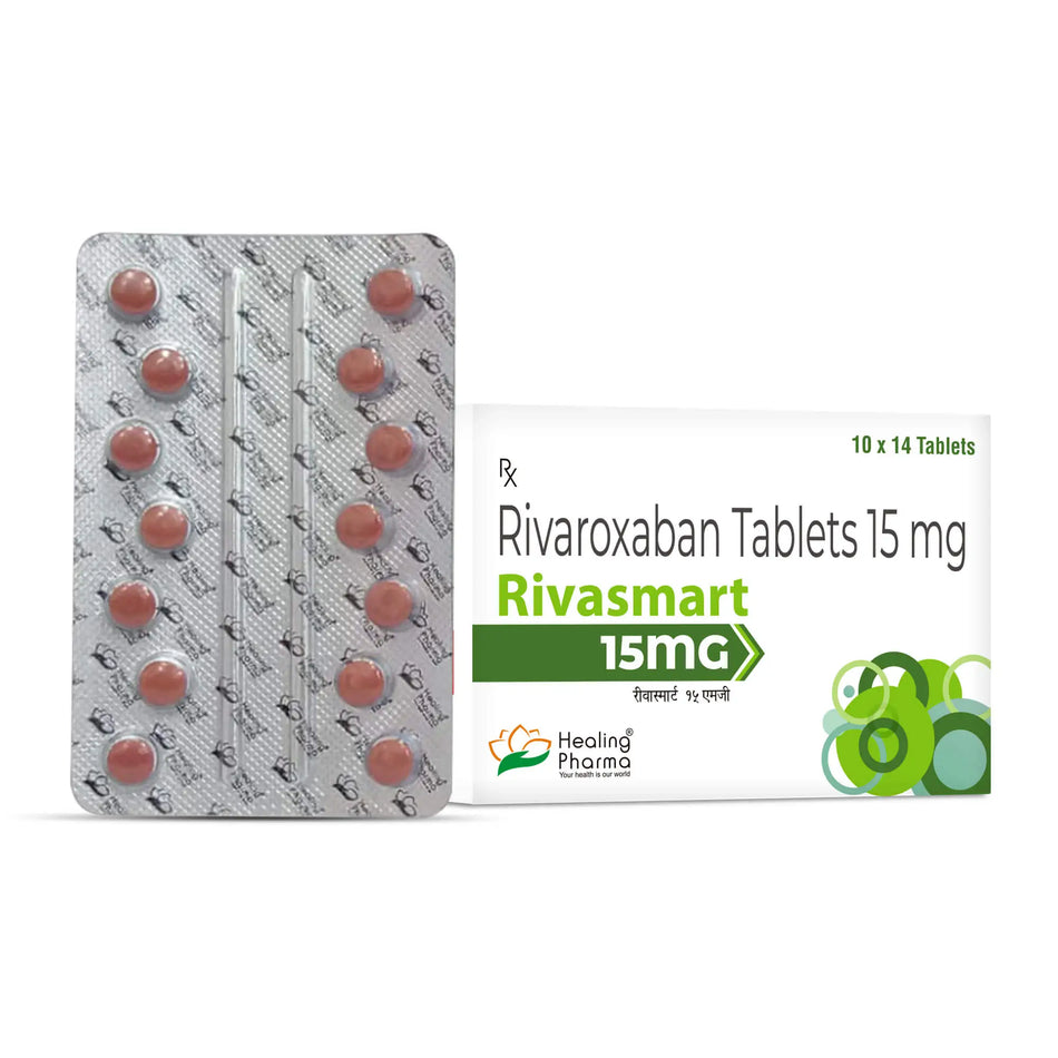 Rivaroxaban 15mg 140 Tabletas Rivasmart 15