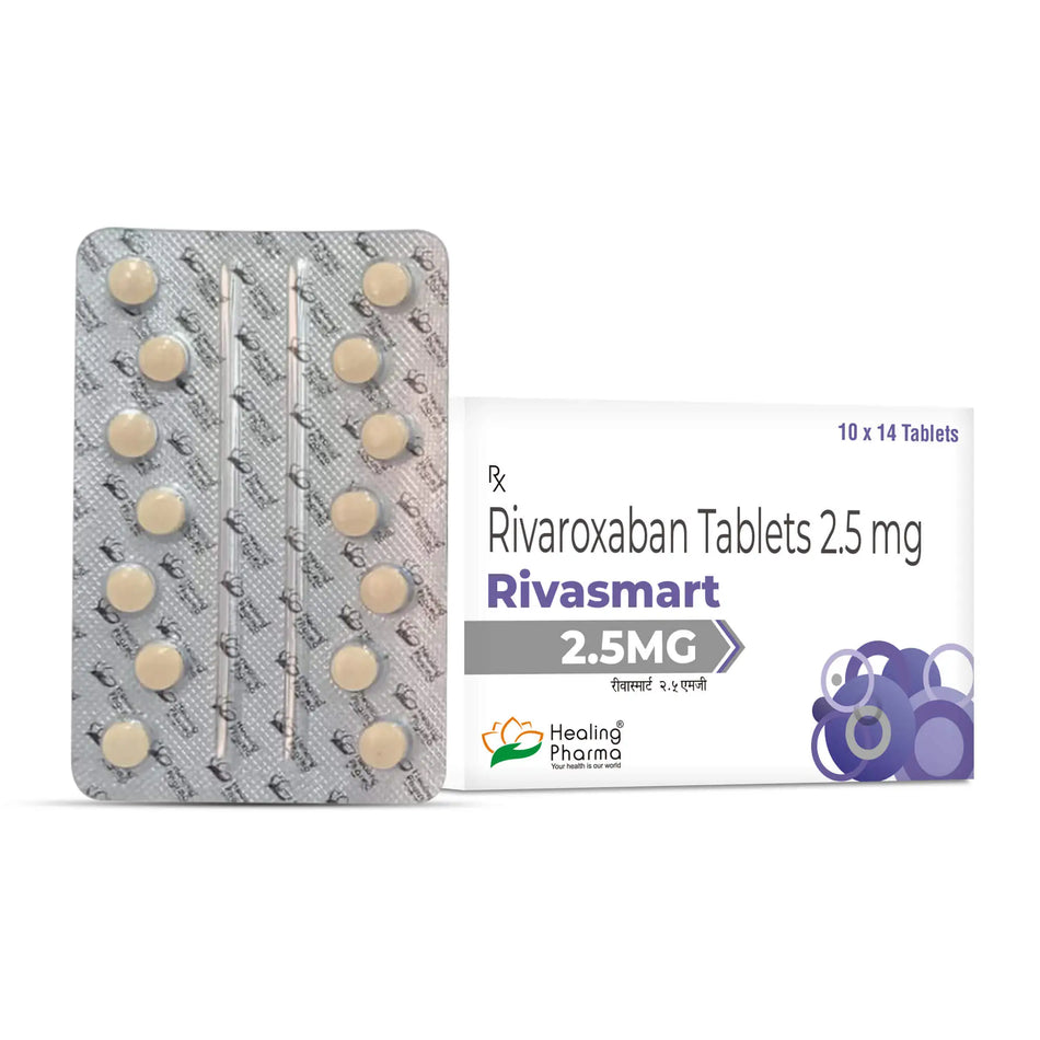 Rivaroxaban 2.5mg 140 Tabletas Rivasmart 2.5