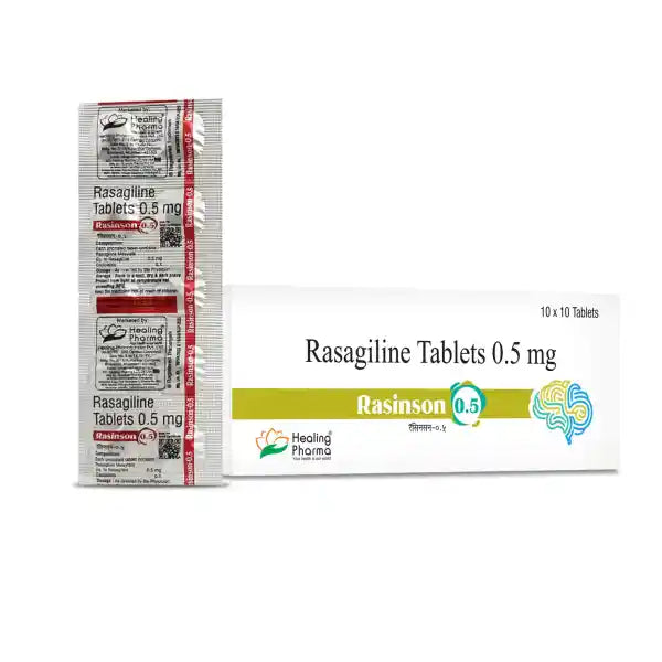 Rasagilina 0.5mg 100 Tabletas Rasinson 0.5
