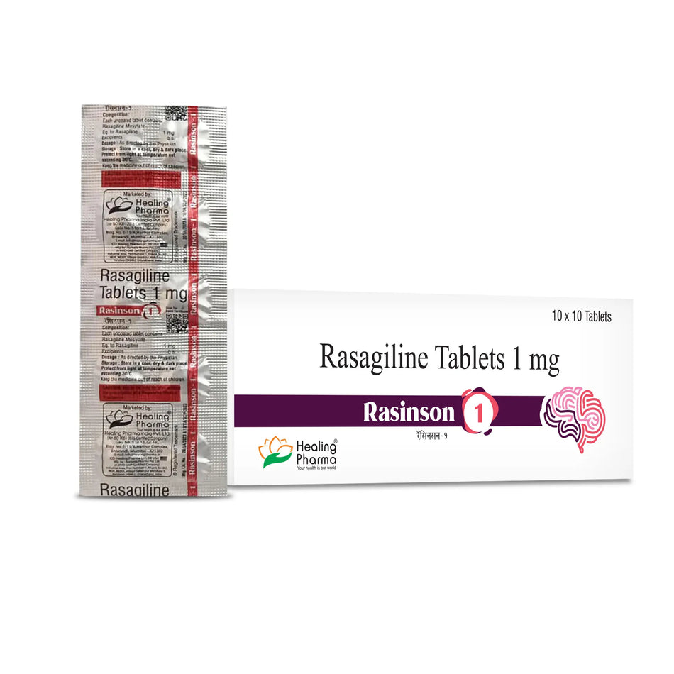 Rasagilina 1mg 100 Tabletas Rasinson 1