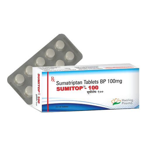 Sumatriptan 100mg 30 Tabletas Sumitop 100