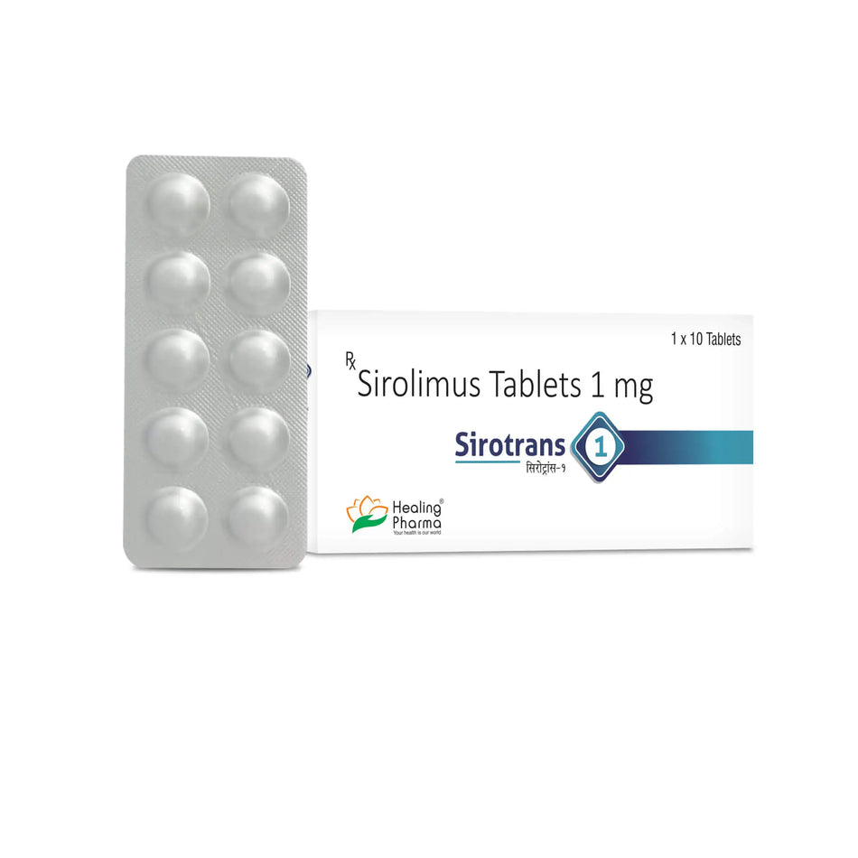 Sirolimus 1mg 10 Tabletas Sirotrans 1