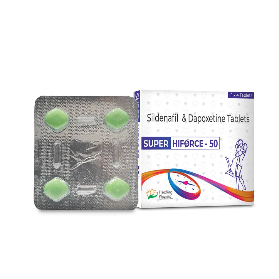 Sildenafil 50mg + Dapoxetina 30mg 4 Tabletas