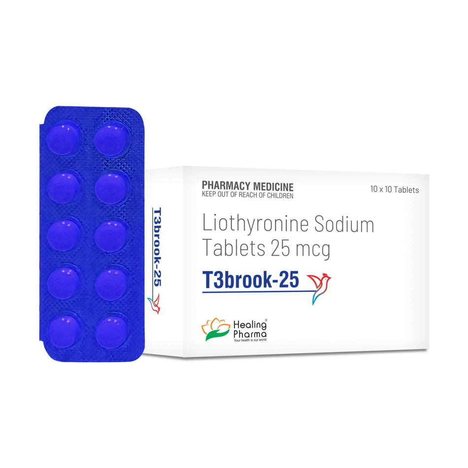 Liotironina 25mg 100 Tabletas T3brook - 25