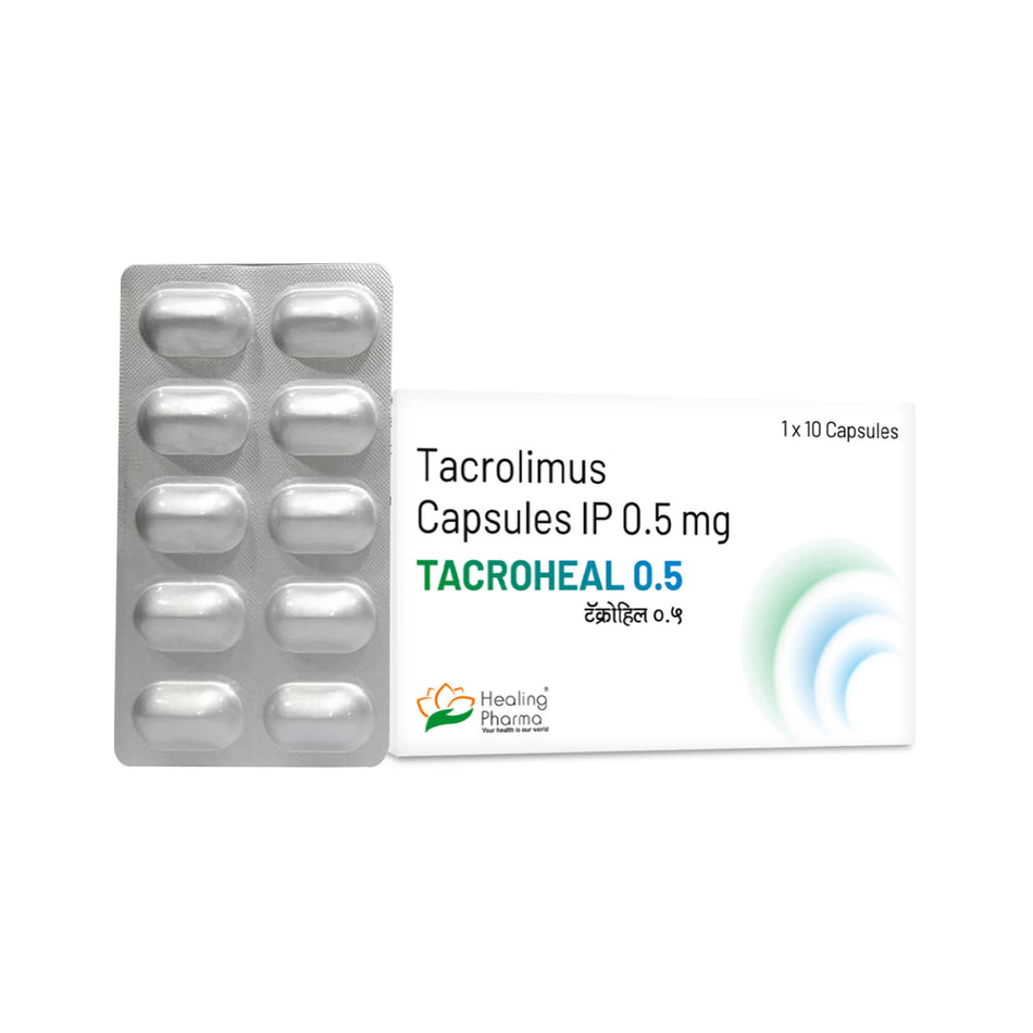 Tacrolimus 0.5mg 10 Capsulas Tacroheal 0.5