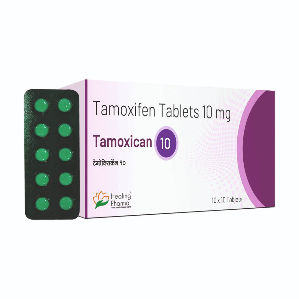 Tamoxifeno 10mg 100 Tabletas Tamoxican 10