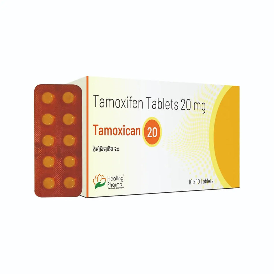 Tamoxifeno 20mg 100 Tabletas Tamoxican 20