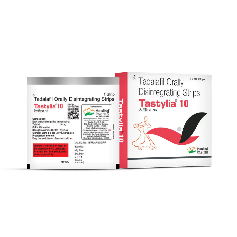 Tadalafil 10mg 10 Tiras Desintegrables Tastylia 10