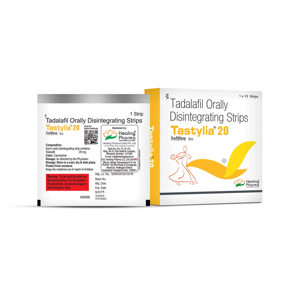 Tadalafil 20mg 10 Tiras Desintegrables