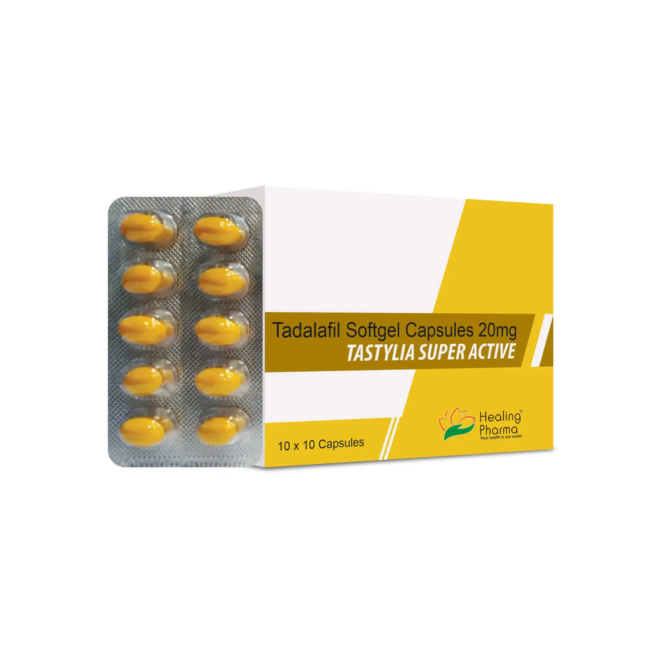 Tadalafil 20mg 100 Capsulas Blandas Tastylia Super Active