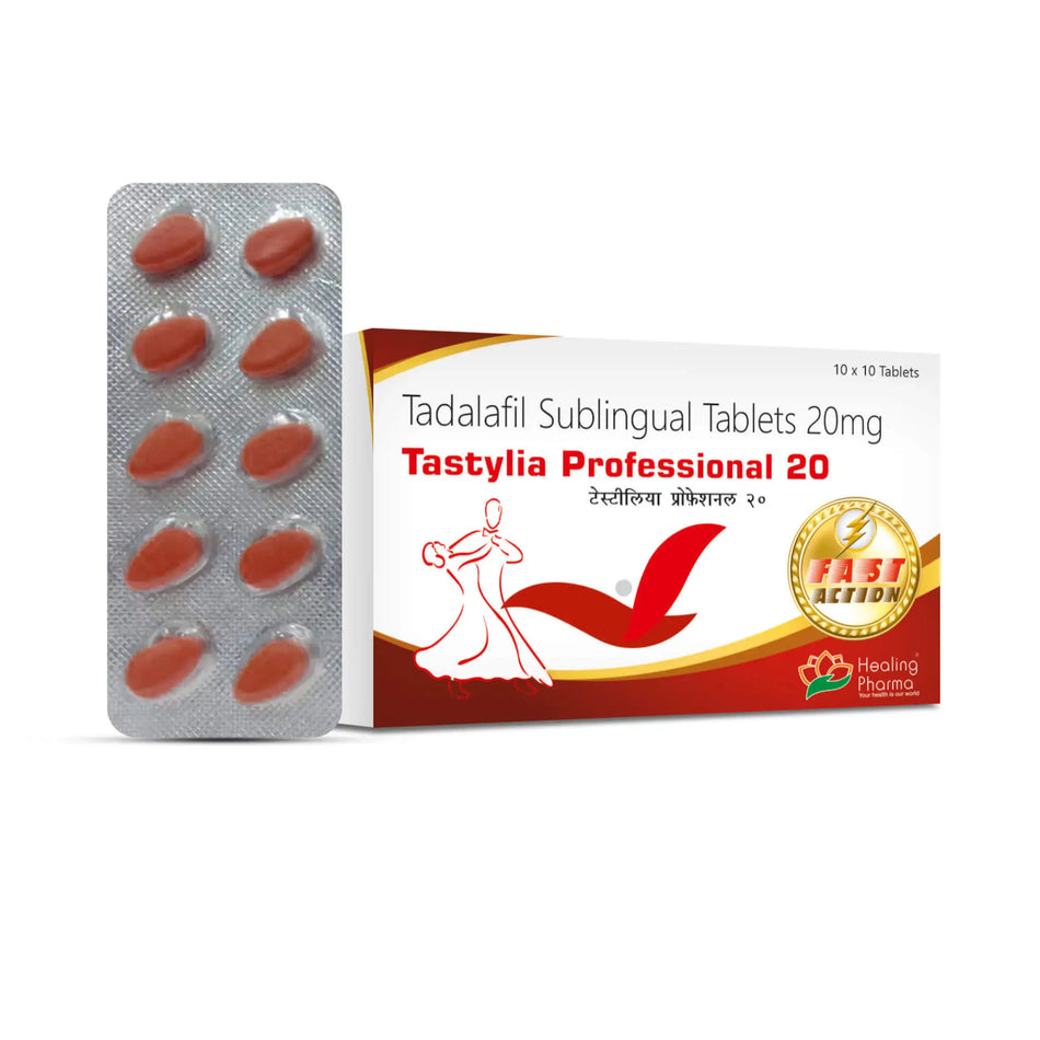 Tadalafil 20mg 100 Tabletas Sublinguales Tastylia Professional 20